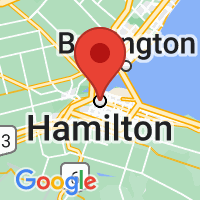 Map of Hamilton, ON CA